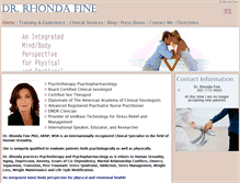 Tablet Screenshot of drrhondafine.com